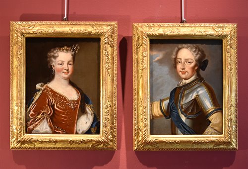 Ritratti di Luigi XV, Re di Francia, e della regina consorte Maria Leszczyńska
