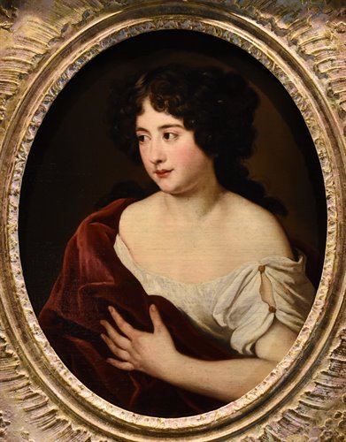 Ritratto della giovane Ortensia Mancini, duchessa di La Meilleraye (Roma 1646 – Chelsea 1699)