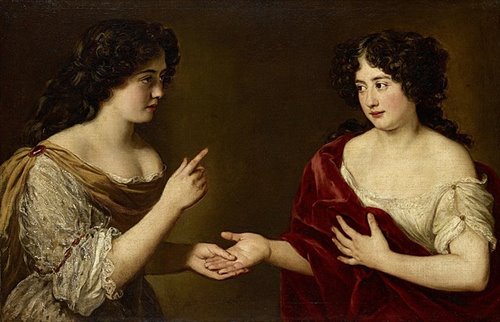 Ritratto della giovane Ortensia Mancini, duchessa di La Meilleraye (Roma 1646 – Chelsea 1699)