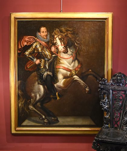 Ritratto equestre di Emanuele Filiberto I, Duca di Savoia (Chambéry, 1528 – Torino, 1580)