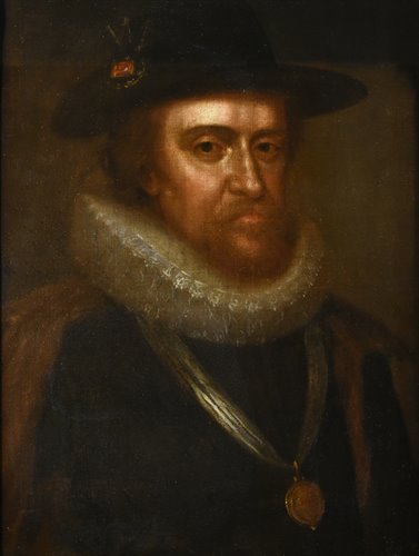 Ritratto di re Giacomo Stuart I d'Inghilterra e VI di Scozia