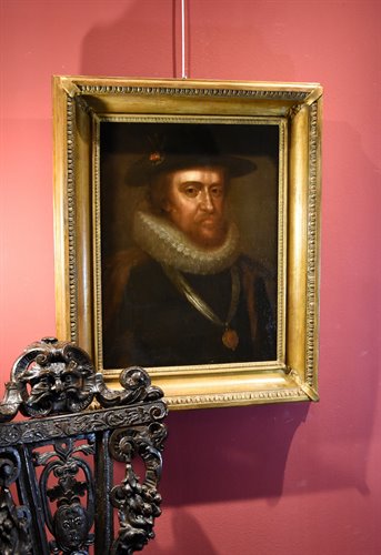 Ritratto di re Giacomo Stuart I d'Inghilterra e VI di Scozia