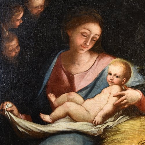 Madonna con bambino e tre cherubini