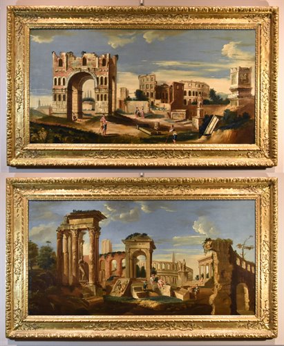 Capriccio architettonico con antiche rovine classiche (I/II)