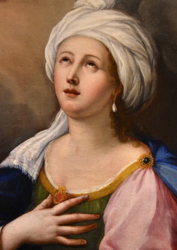 Santa Cecilia e due cherubini