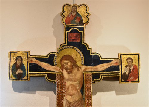 Crocifisso (Christus Patiens) con Dio Padre, la Vergine e San Giovanni
