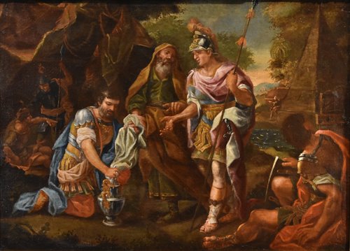 Alessandro Magno al sepolcro di Achille