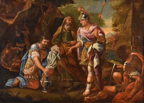 Alessandro Magno al sepolcro di Achille