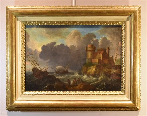 Coppia di vedute costiere