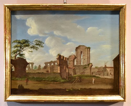 Capriccio con veduta del Foro Romano