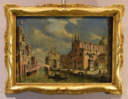 Coppia di vedute di Venezia