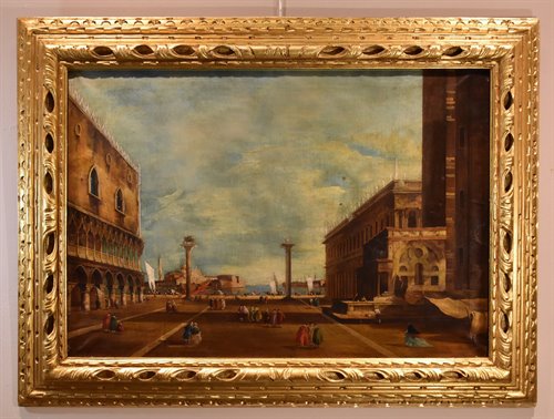 Piazzetta di San Marco verso il Bacino e San Giorgio Maggiore a Venezia