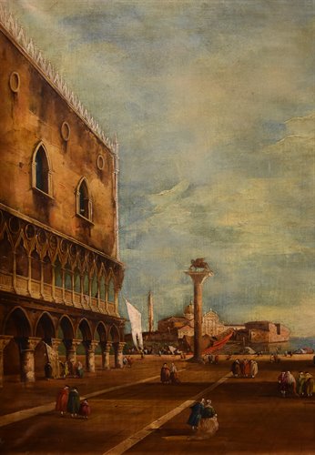 Piazzetta di San Marco verso il Bacino e San Giorgio Maggiore a Venezia