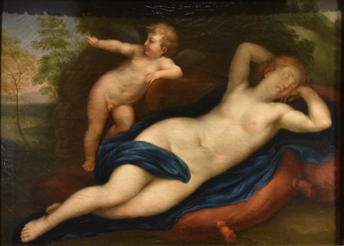 Venere dormiente con Cupido