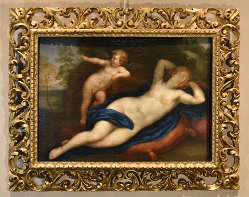 Venere dormiente con Cupido