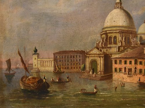 Veduta di Venezia con la Basilica della Salute e la Punta della Dogana