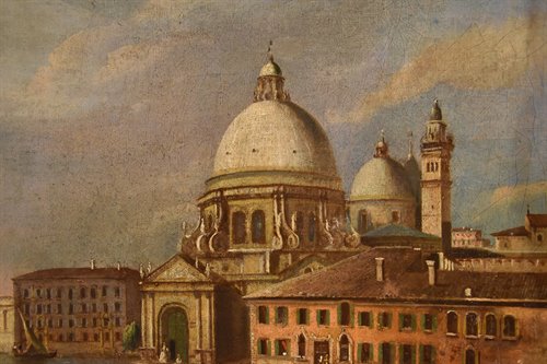 Veduta di Venezia con la Basilica della Salute e la Punta della Dogana