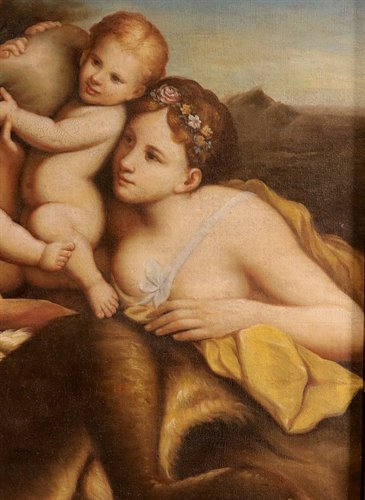 Fauno, Ninfa e due putti