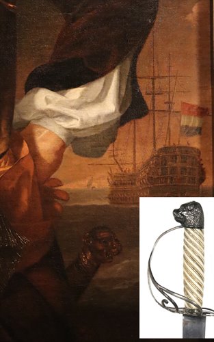 Ritratto di ammiraglio della marina inglese