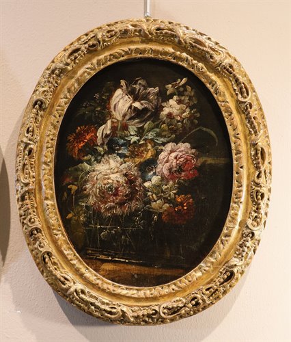 Coppia di nature morta di fiori