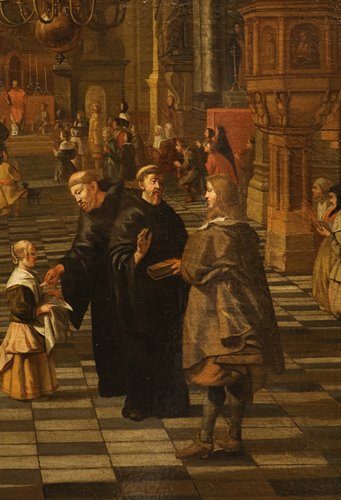 Interno di una chiesa fiamminga