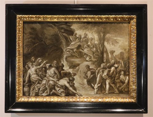 Mosè fa scaturire l'acqua dalle rocce