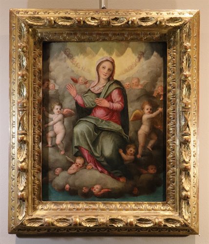 Madonna in gloria tra gli angeli