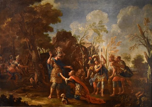 Alessandro Magno concede clemenza ai Persiani