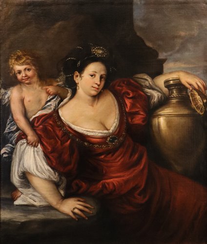 La regina Artemisia con amorino