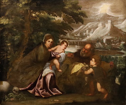 La Sacra Famiglia con San Giovannino