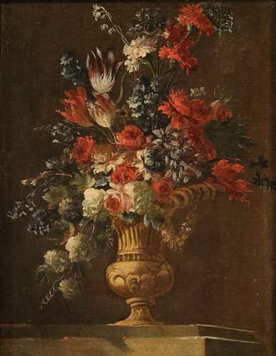 Coppia di nature morte di fiori
