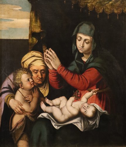 Madonna col Bambino, San Giovannino e Santa Elisabetta